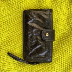 Black hobo wallet